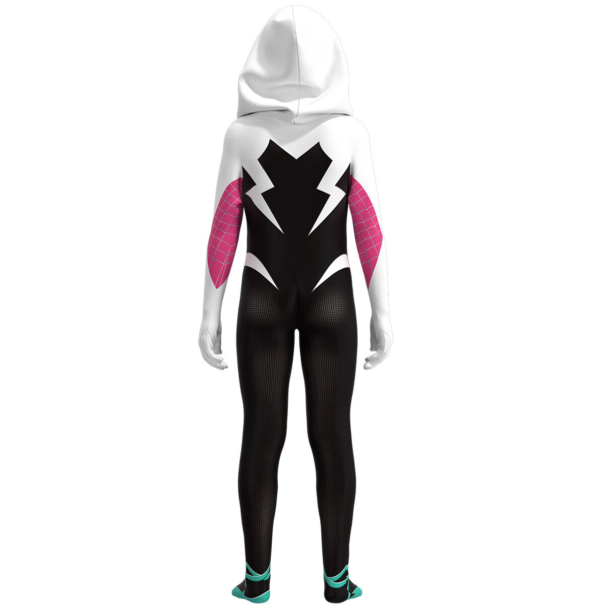 Spider-Women Gwen Stacy Costume Girls Spandex Jumpsuit Cosplay Bodysuit Outfits