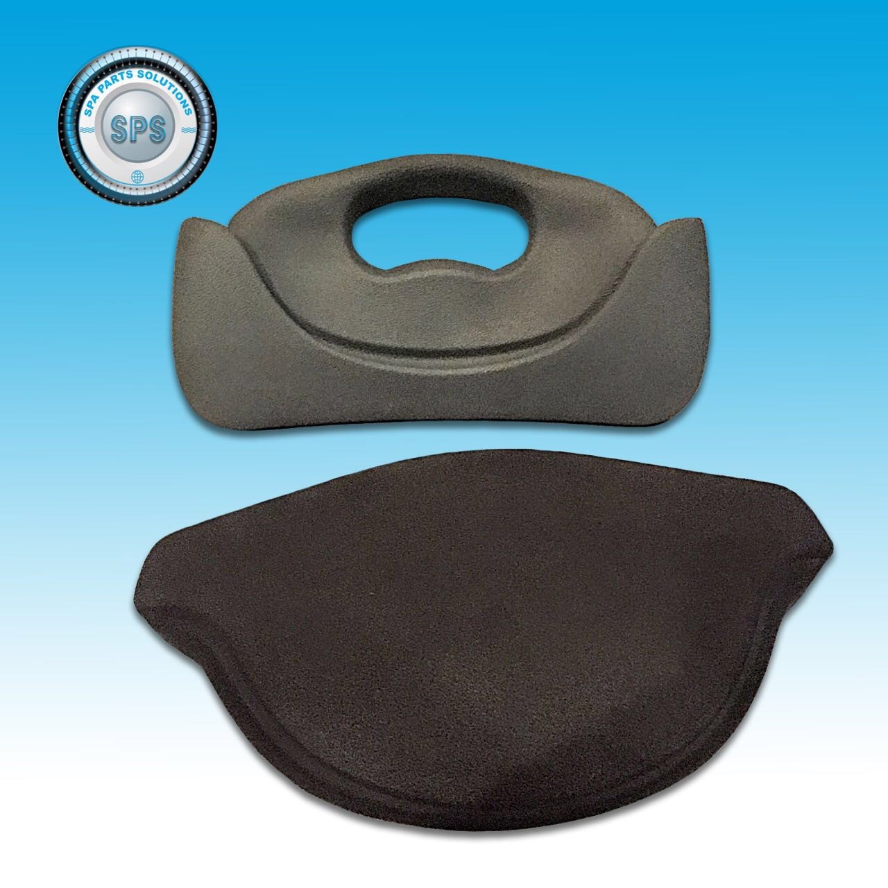 VITA SPA BY MAAX SPAS 2011+ ORIGINAL PILLOW LOUNGE ASSY 2 PART DARK CHARCOAL
