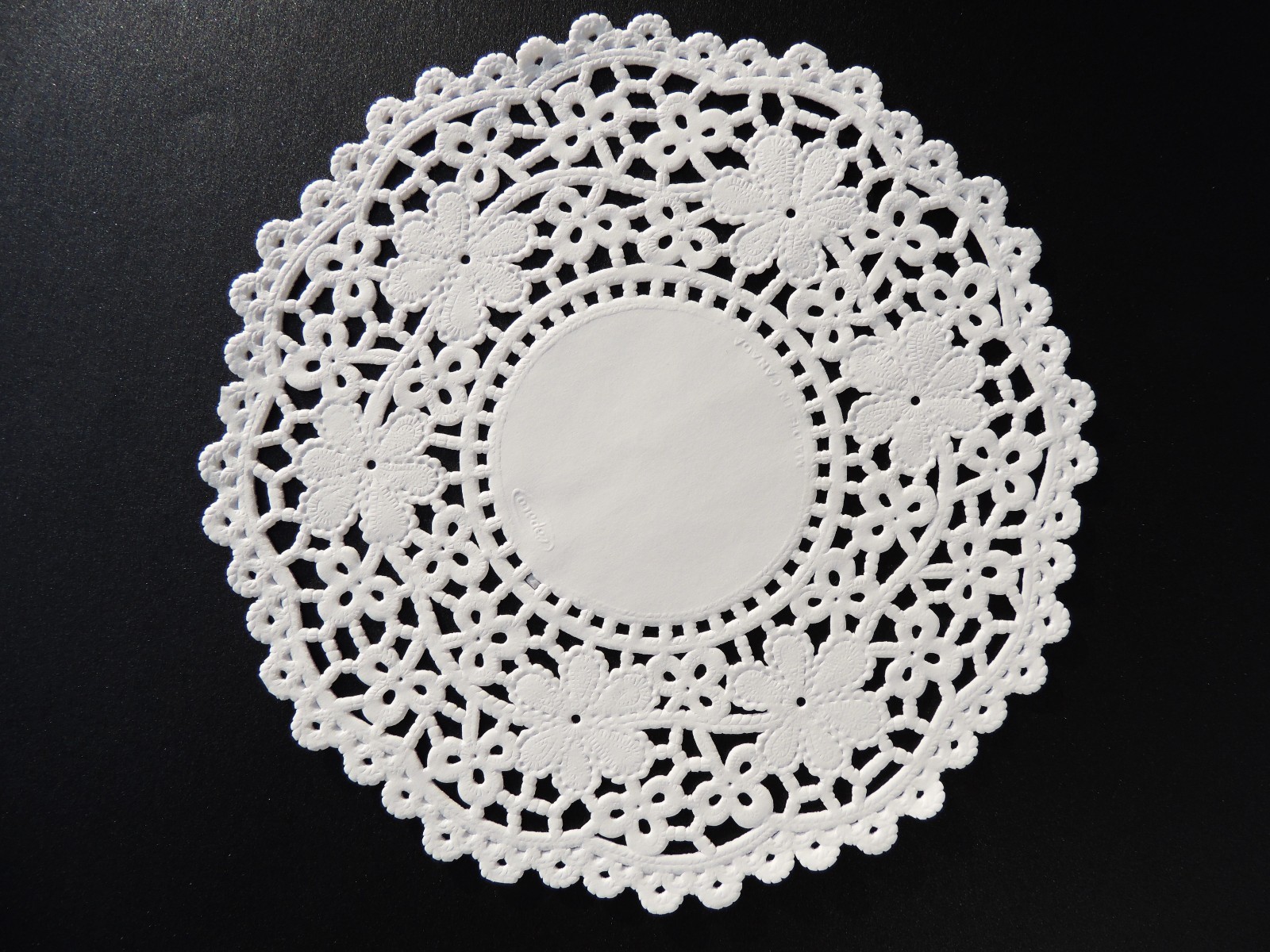 4" 5" 6" 9" Doilies CROCHET LACE & FLOWERS White Paper DOILY