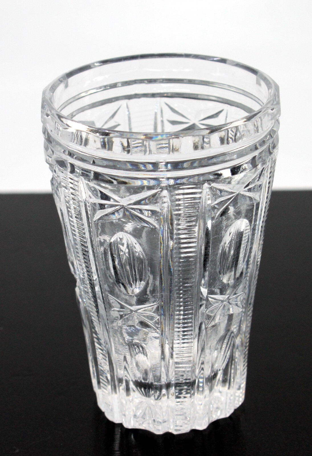 Soviet Era Russian Crystal Shot / Scotch Glass Handmade 4"in High