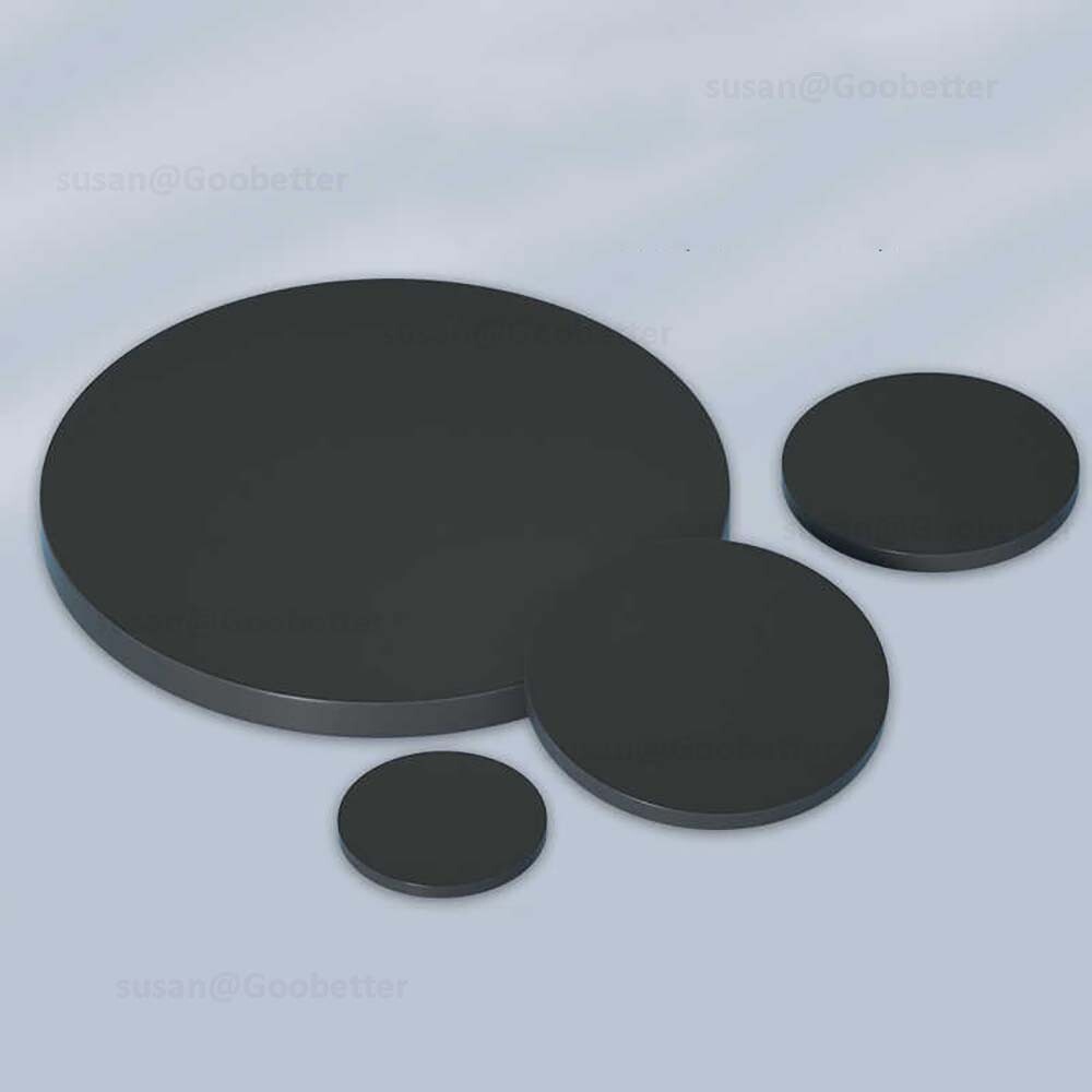 Circles Cut Disc Black PP Plastic Round Discs, Custom Sizes