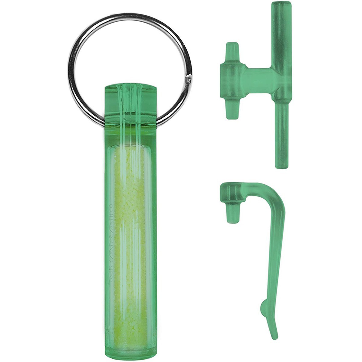 Gear Aid Ni Glo Glow in the Dark Keychain Sun Charged EDC Gear, Choice of Color