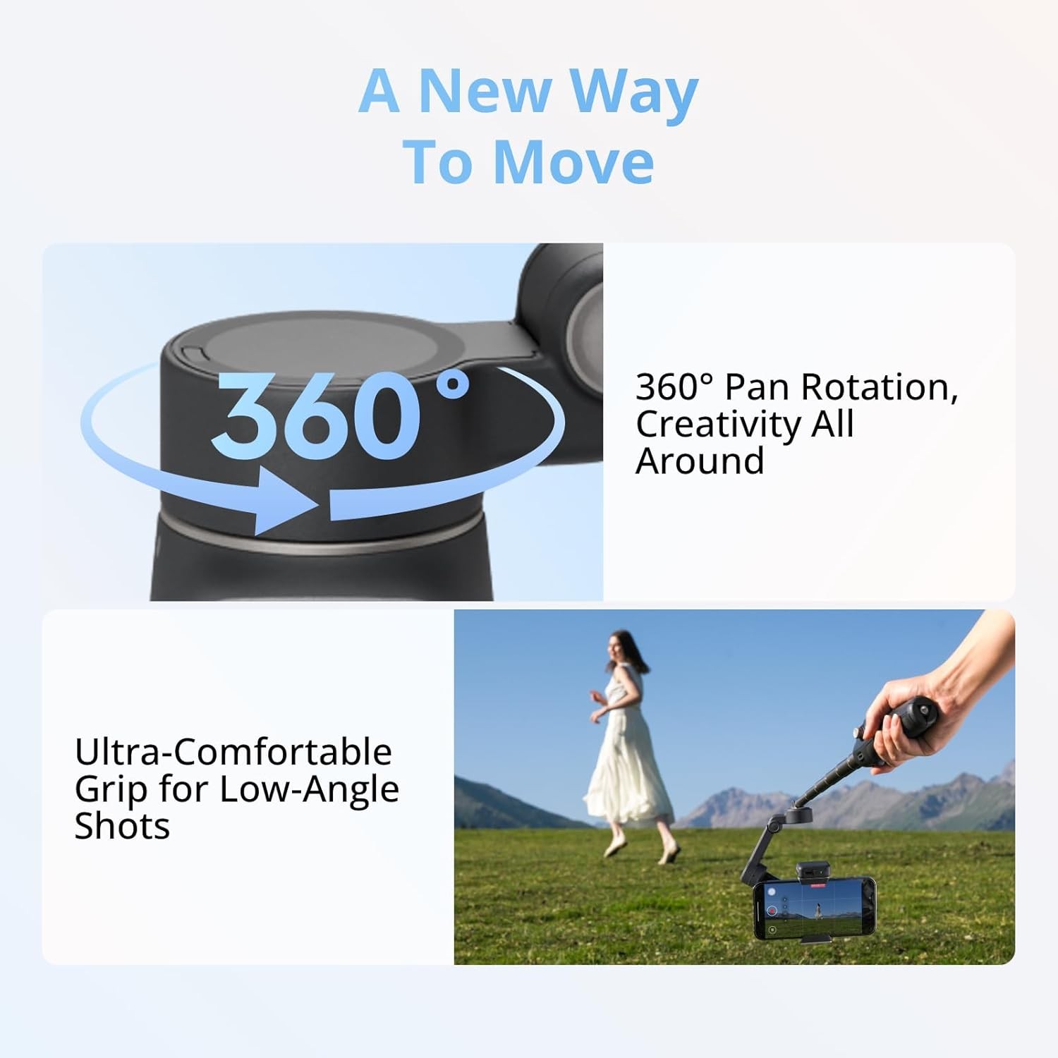 DJI Osmo Mobile 8 Advanced Tracking Combo Gimbal Stabilizer for Phone 360° Pan