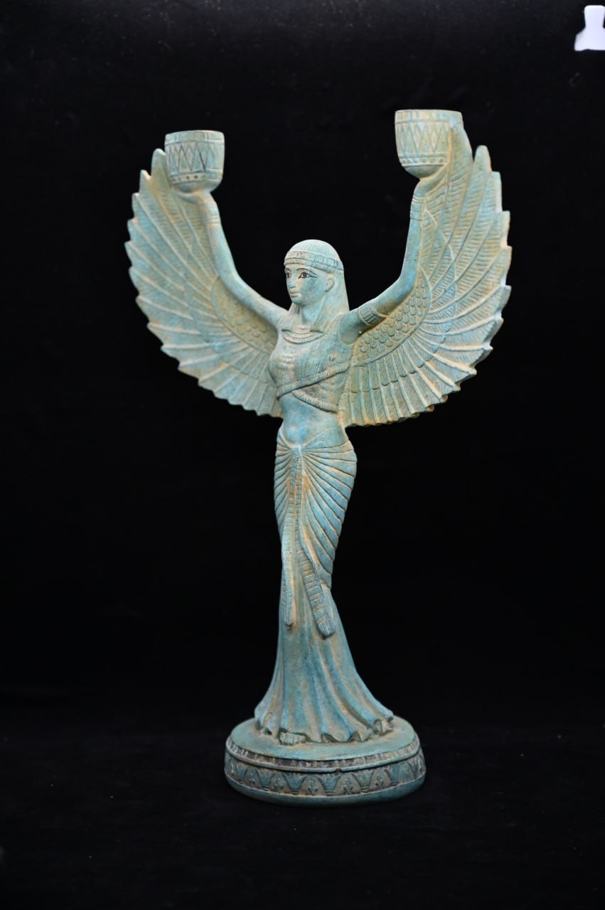 Rare Statue of The Goddess winged Isis Authentic Ancient Egyptian Antiquities BC