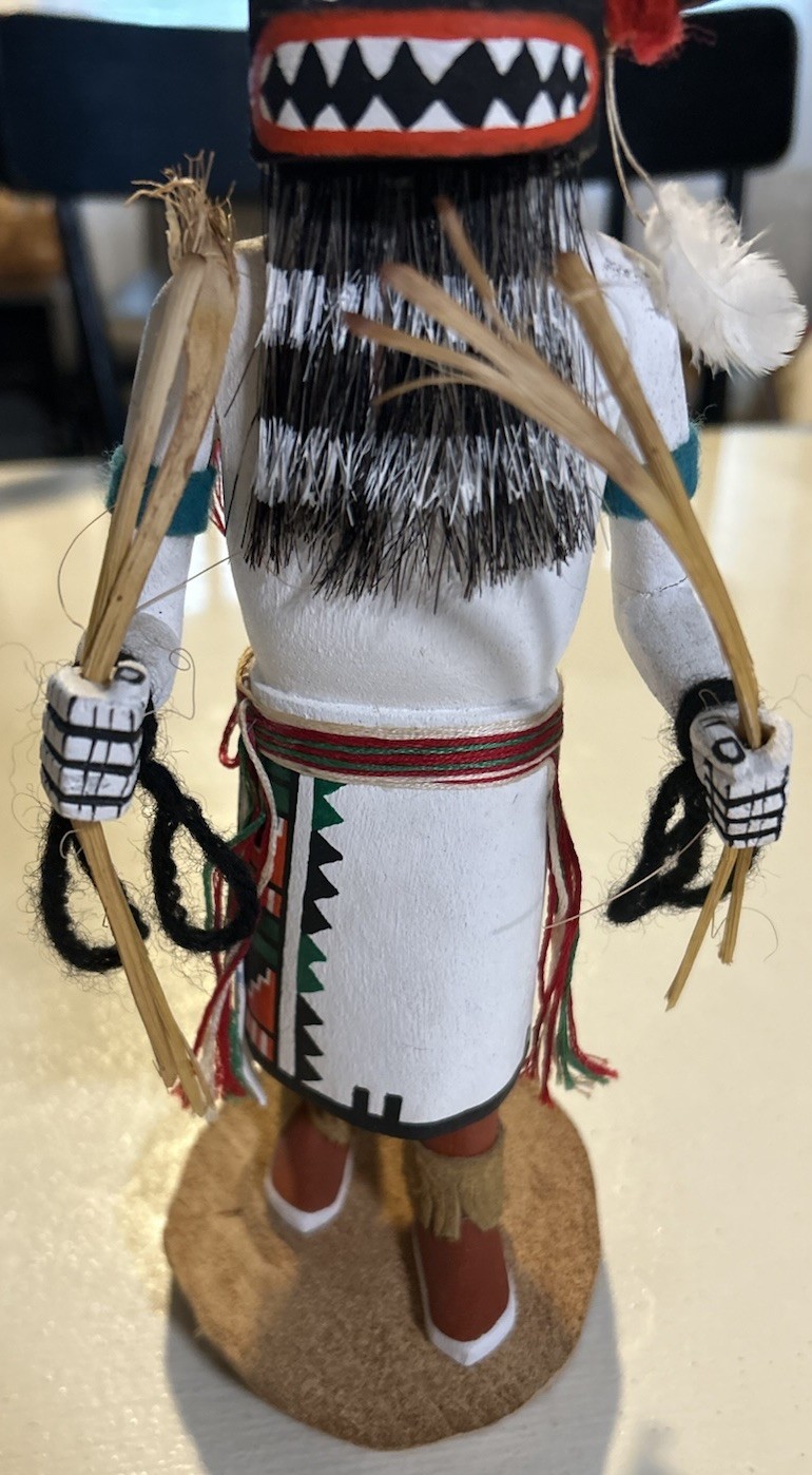 Handmade Native American Kachina Doll “Hu” Handmade/Painted Signed Alfred Reed
