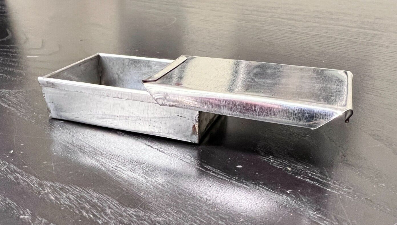 Small Tin "Match Safe" Haversack waterproof container - Civil War WW1 Reenacting