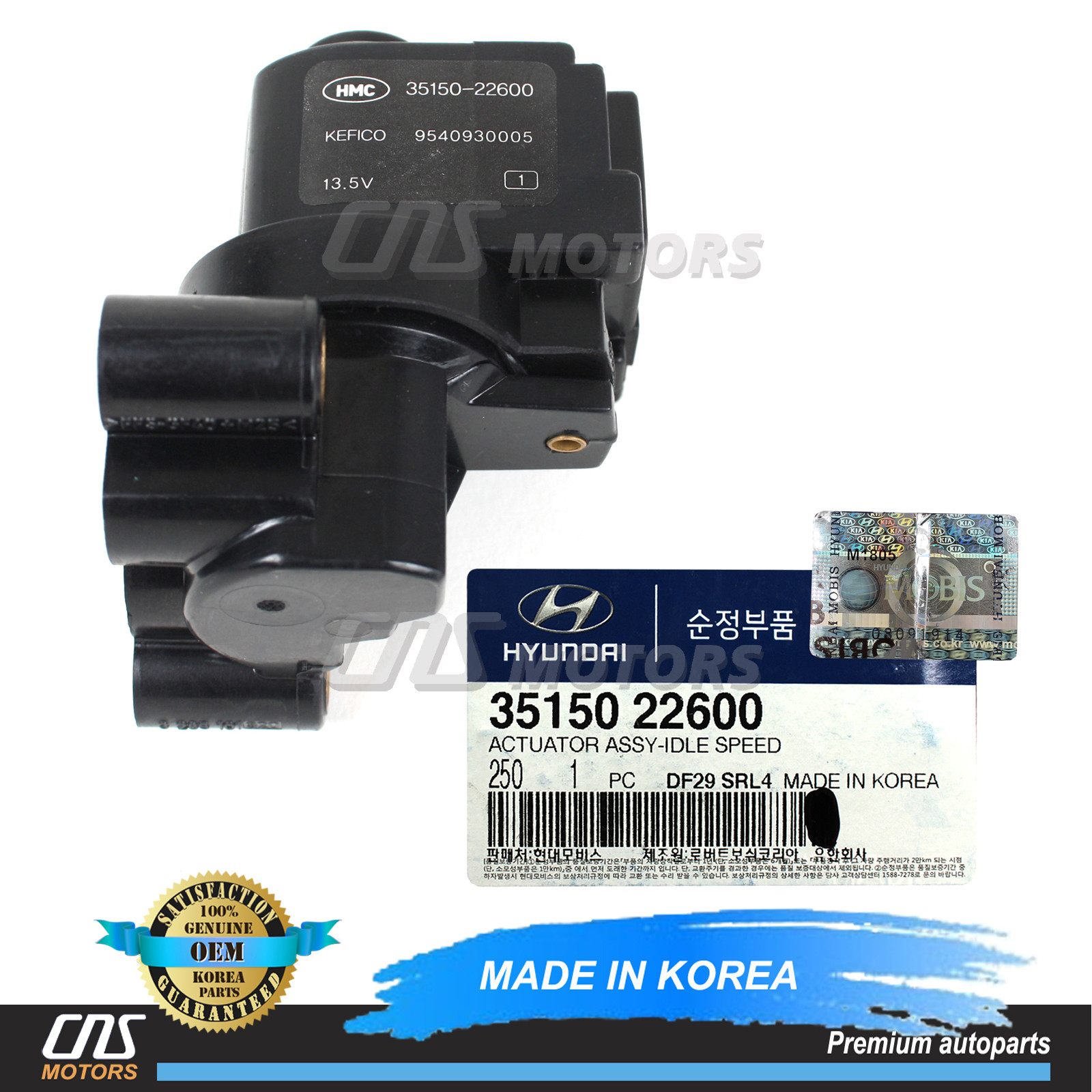 ⭐OEM⭐ Idle Air Control Valve for 00-09 Hyundai Accent Elantra Tiburon 3515022600