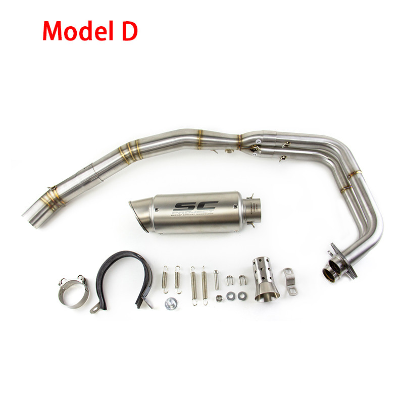 Full System Exhaust Muffler Header Pipe For Kawasaki Z400 Ninja 400 2017-2024