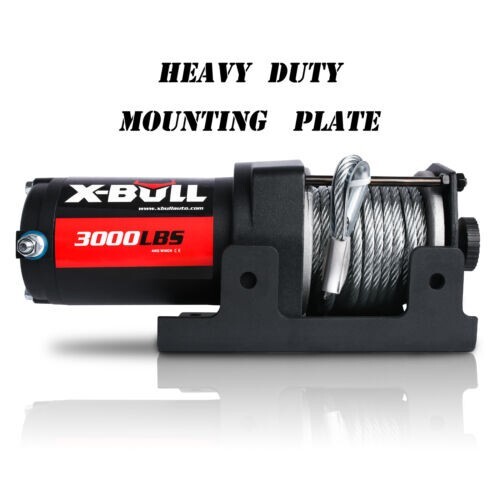 X-BULL 3000LBS Electric Winch 12V Steel Cable Off-Road UTV ATV 4X4 Towing Truck