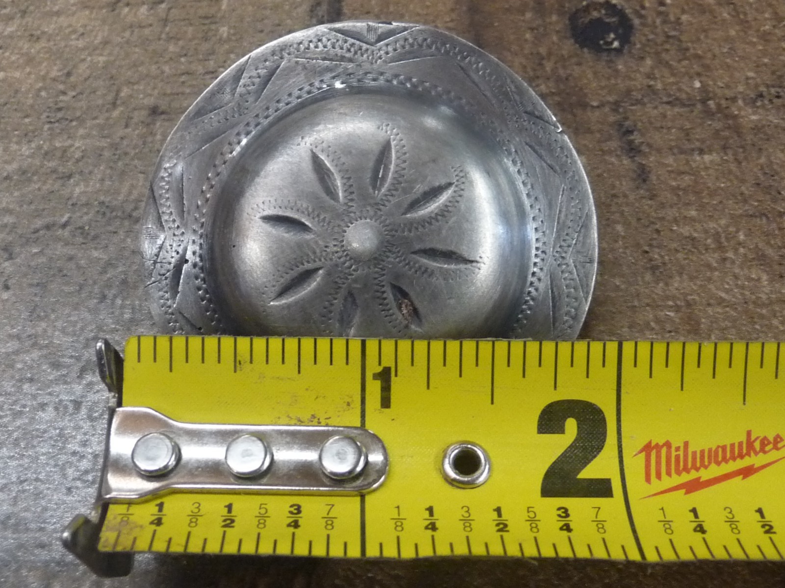 2" pair of Solid Sterling silver Conchos