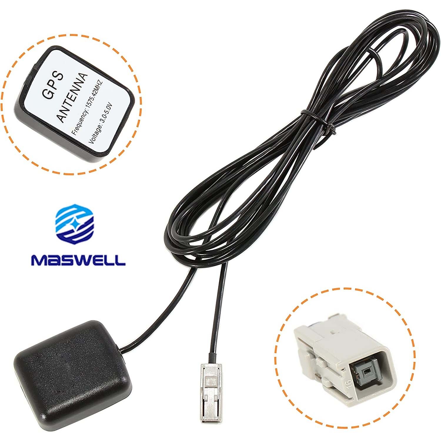 HRS GT5-1S Connection Dash Mount GPS Aerial Antenna for Kenwood DNX DMX Models