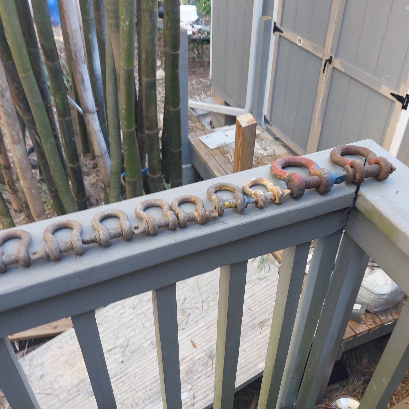 14 Screw Anchor Shackles Some Marked Japan Clevis U.S. NAVY SHIP SALVAGE