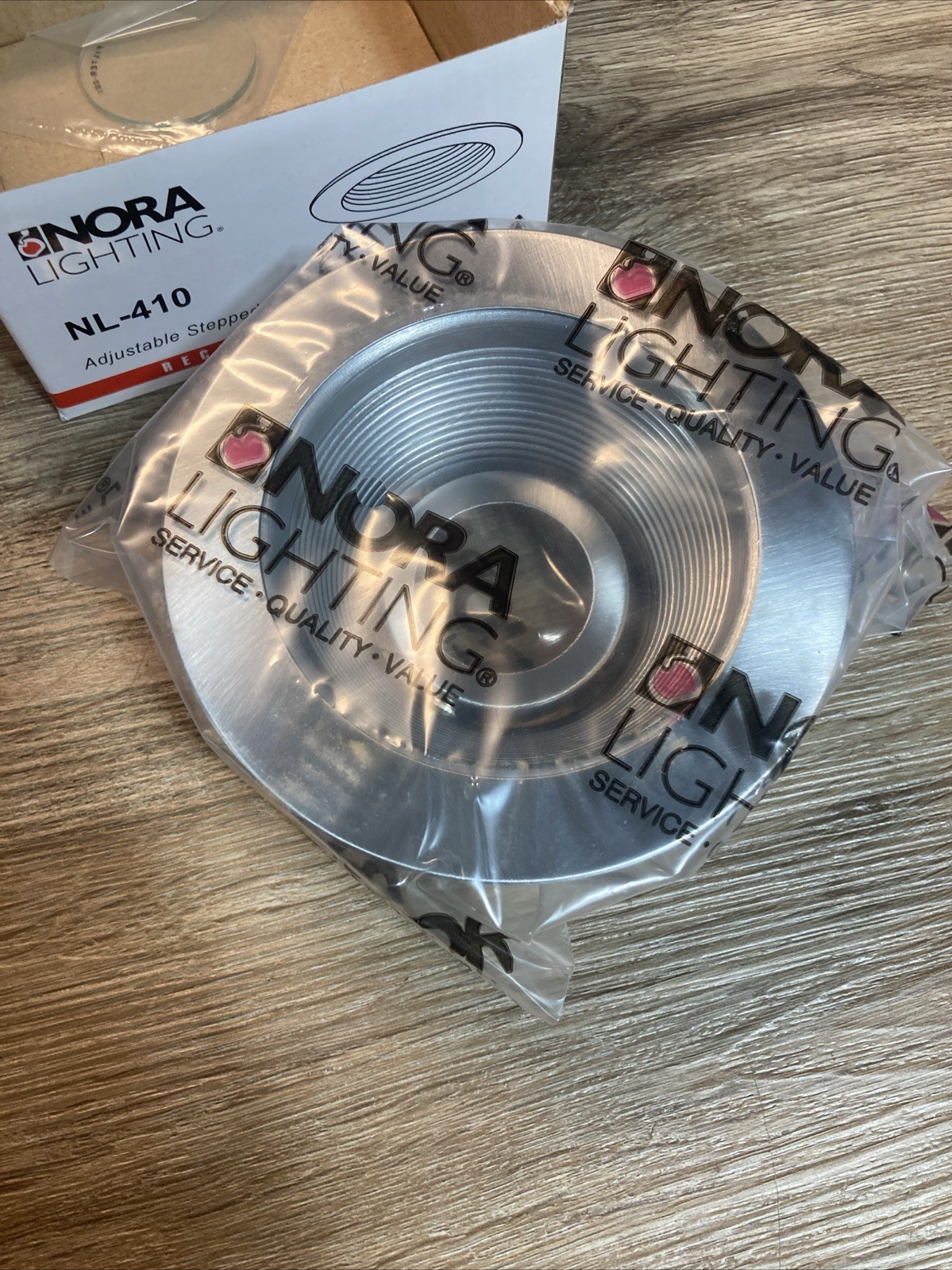 Nora Lighting NL-410N 4" Baffle Recessed Trim with Ring - Natural