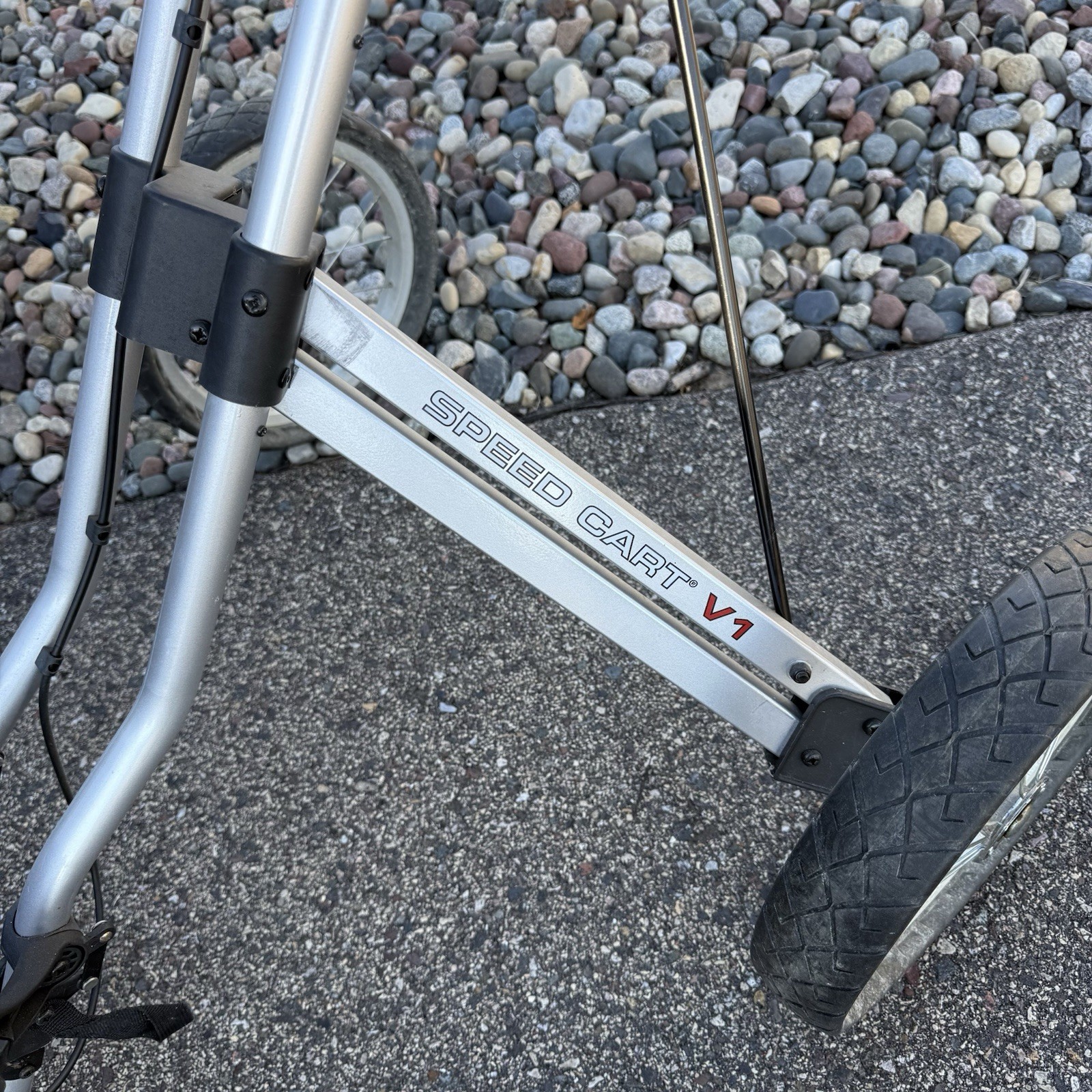 Sun Mountain Speed Cart V1 3 Wheel Golf Bag Cart Foldable Gray