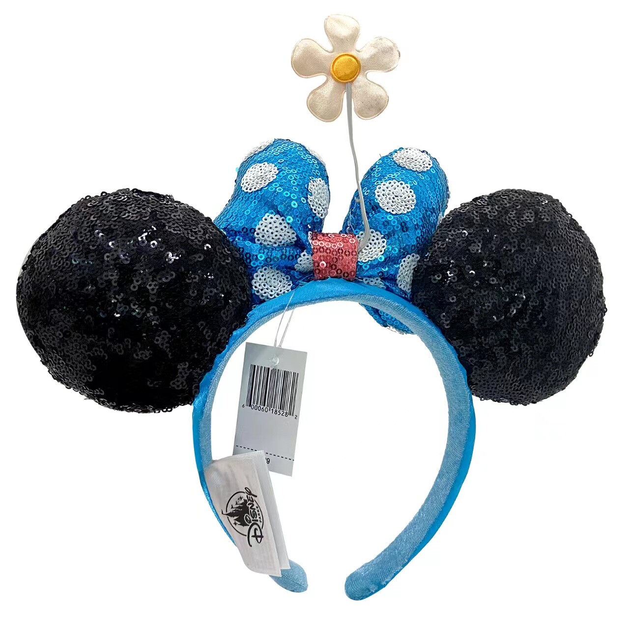 Timeless Flower Disney Parks Black Minnie Ears Hat Sequins Polka Dot Headband