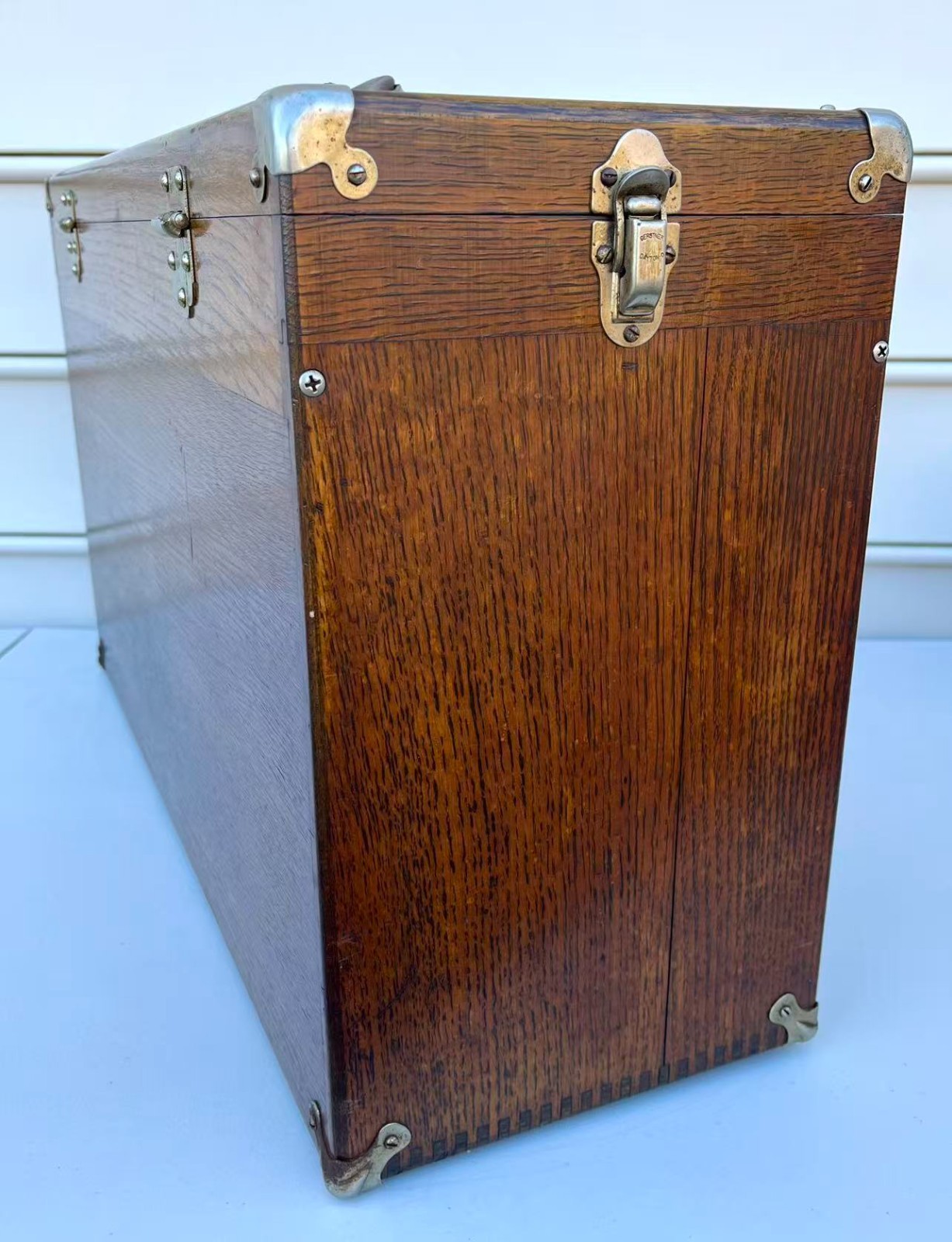 Vintage H. Gerstner & Son 11 Drawers Oak Wood Machinist Tool Chest Box Model 052