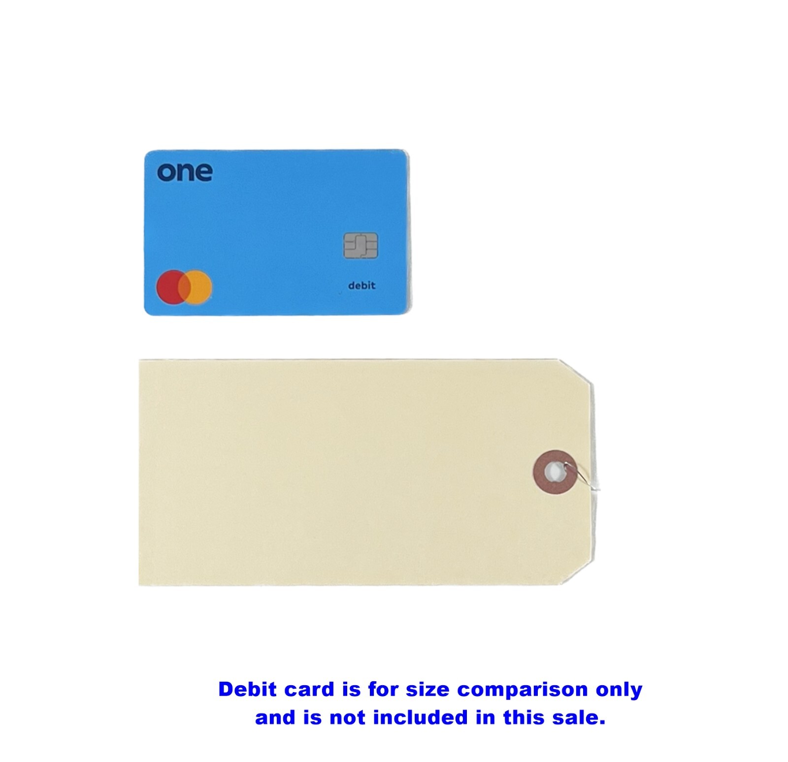 100 pcs 5 3/4" x 2 7/8" Size 7 Manila Large Pre-Wired Parts Price Tags with Wire