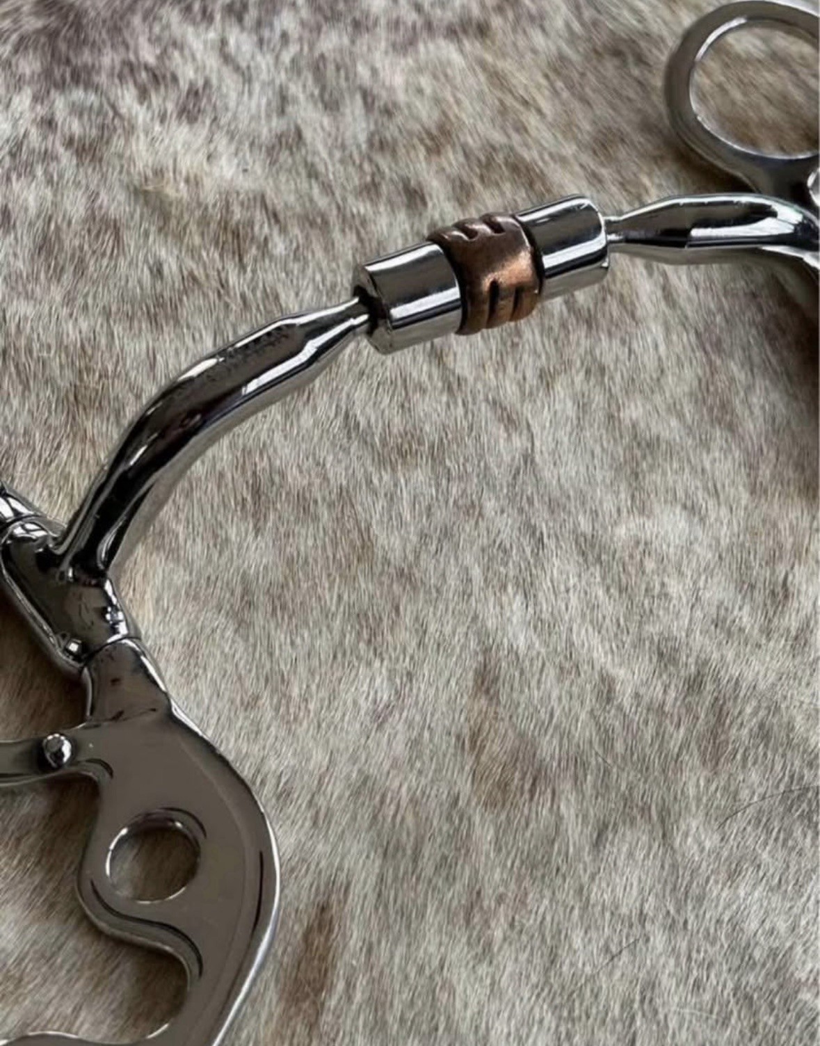 Short Shank 5” Mouth Comfort Jointed Snaffle Copper Rollers Horse Bit