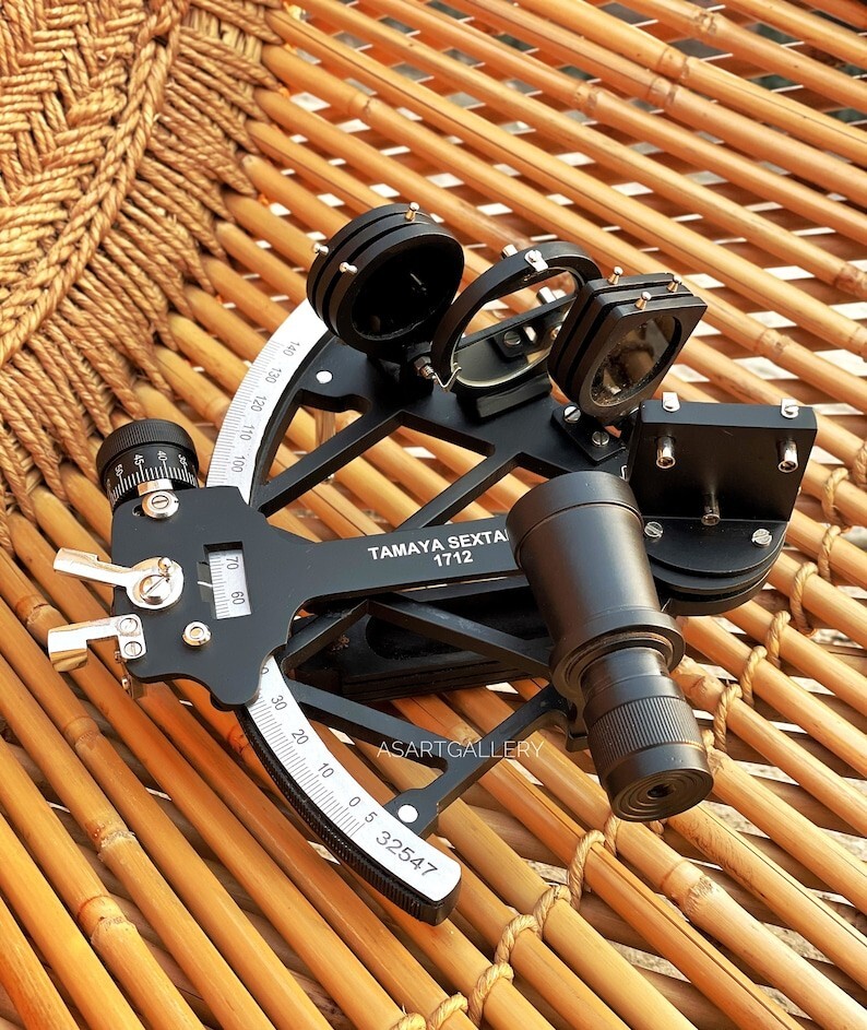 Nautical Style Tamaya Working Sextant I 9" Vintage Navigational Marine With Box