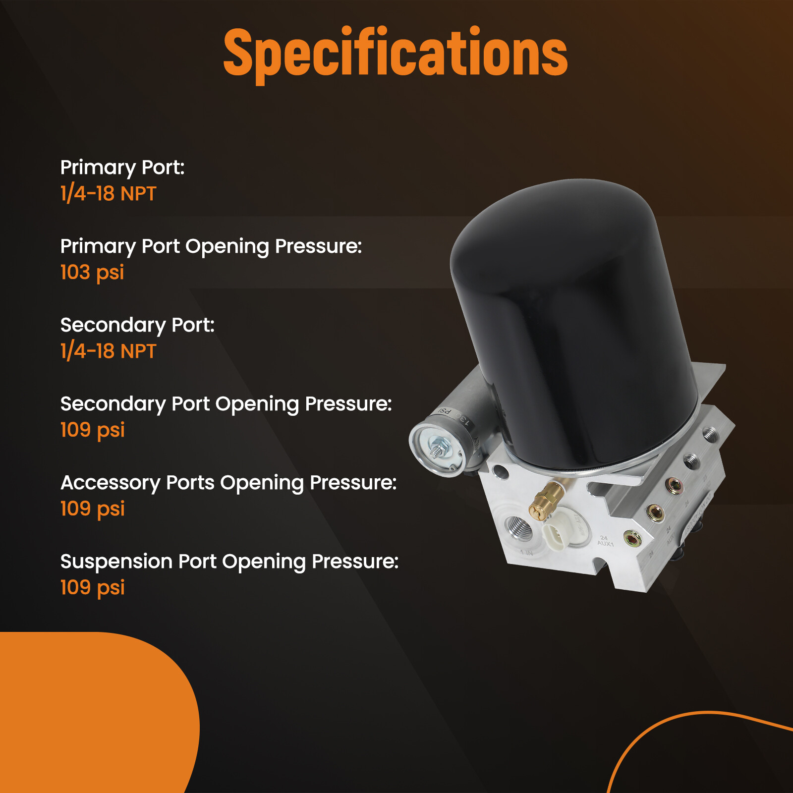 Air Dryer for Peterbilt, International12V Ref: Bendix 801266, 170.801266