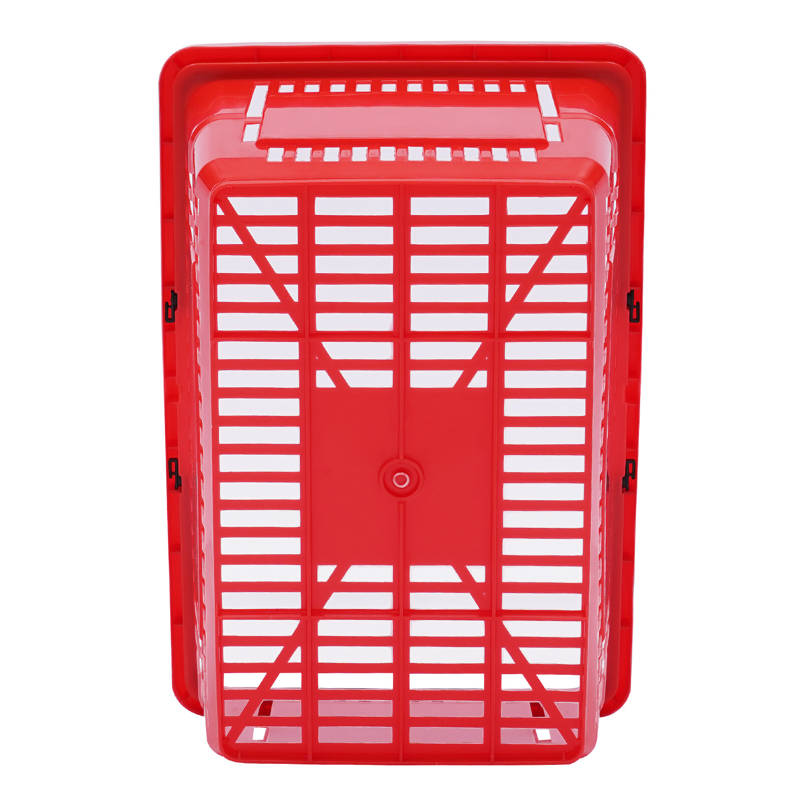 12 Pcs 18L Plastic Shopping Baskets with Handle for Grocery & Organization