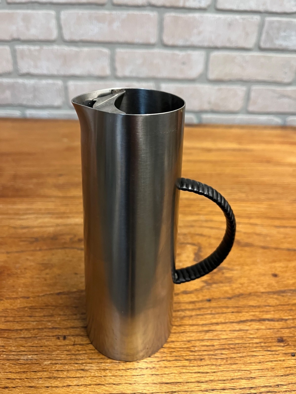 Vintage 1960s MCM Swedish Nils Nisbel Gabis Stainless Steel Pitcher Cocktail