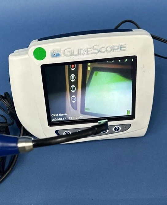Verathon Glidescope Cobalt AVL Monitor w/ 60 Degree 0570-0307 Baton Laryngoscope