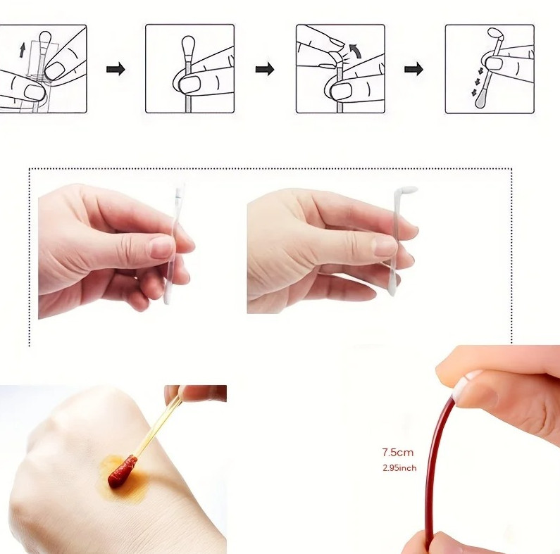 50pcs disposable Iodine Swabs for Wound Disinfection – 50 Swabs/Roll - NEW