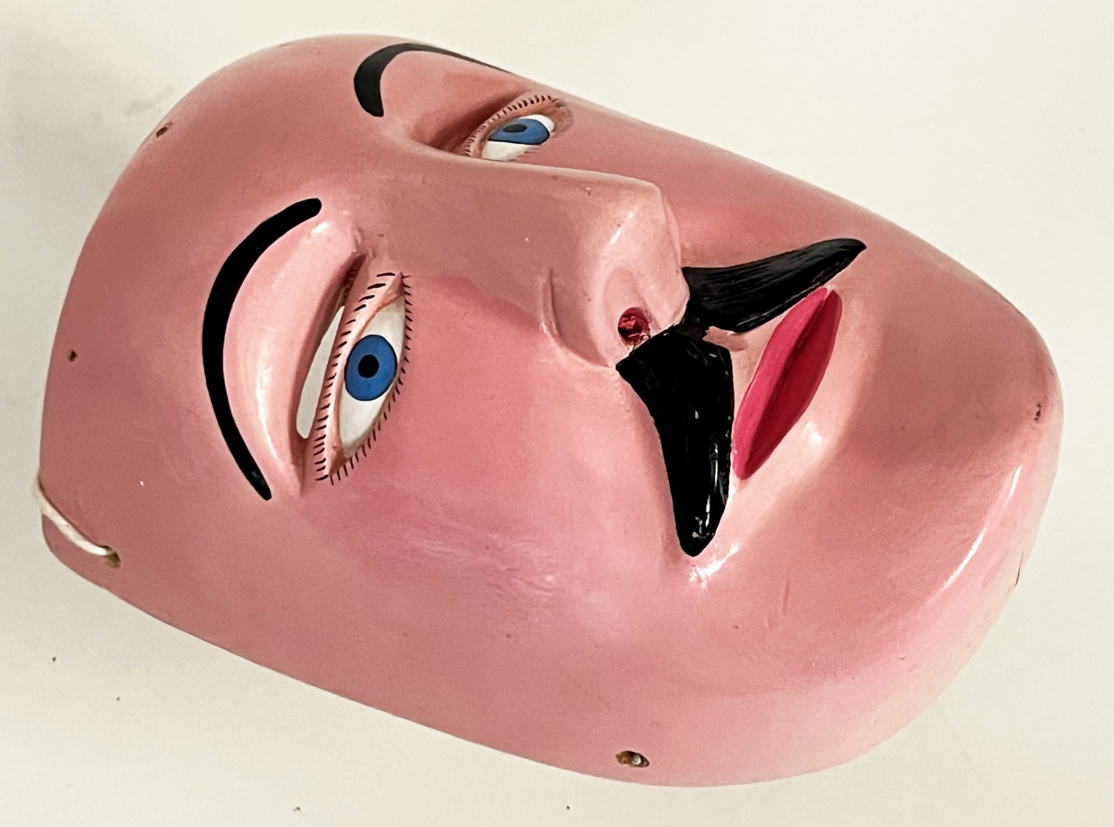 FELIPE HORTA TOCUARO MICHOACAN CURPITES WOOD DANCE MASK MEXICAN FOLK ART VIEJITO