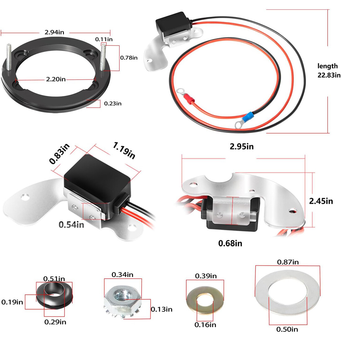 For Pertronix 1181 Ignitor Electronic Ignition Conversion Kit Delco 8 Cylinder
