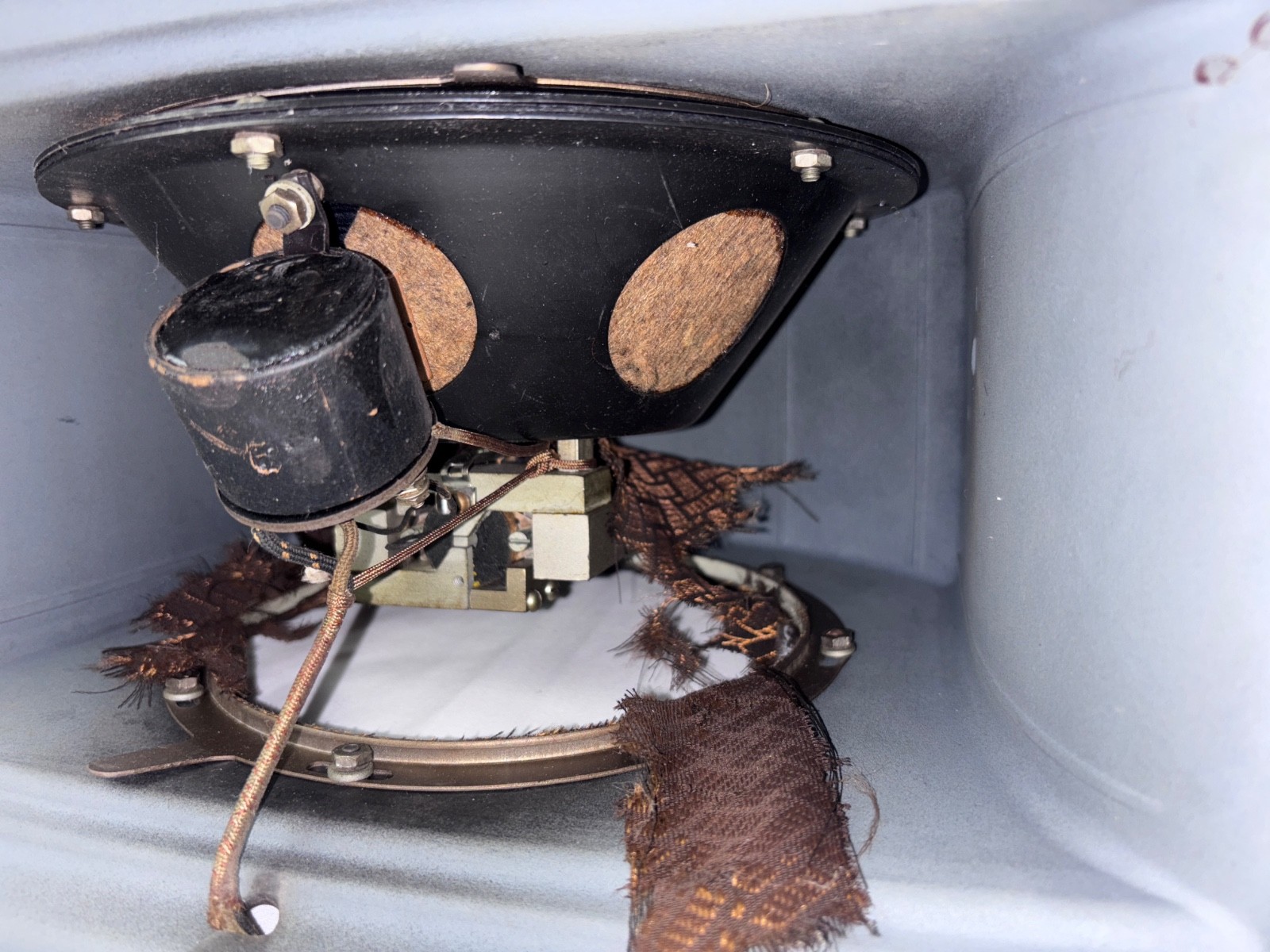 RCA Radiola 100A Metal Tombstone Radio Loudspeaker READ - PARTS OR REPAIR