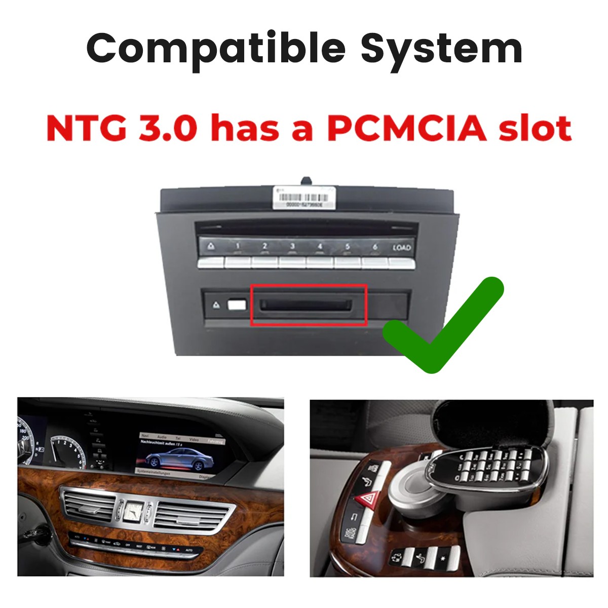 Wireless Carplay Android Auto For Mercedes Benz S-Class W221 W216 NTG3.0 NTG3.5