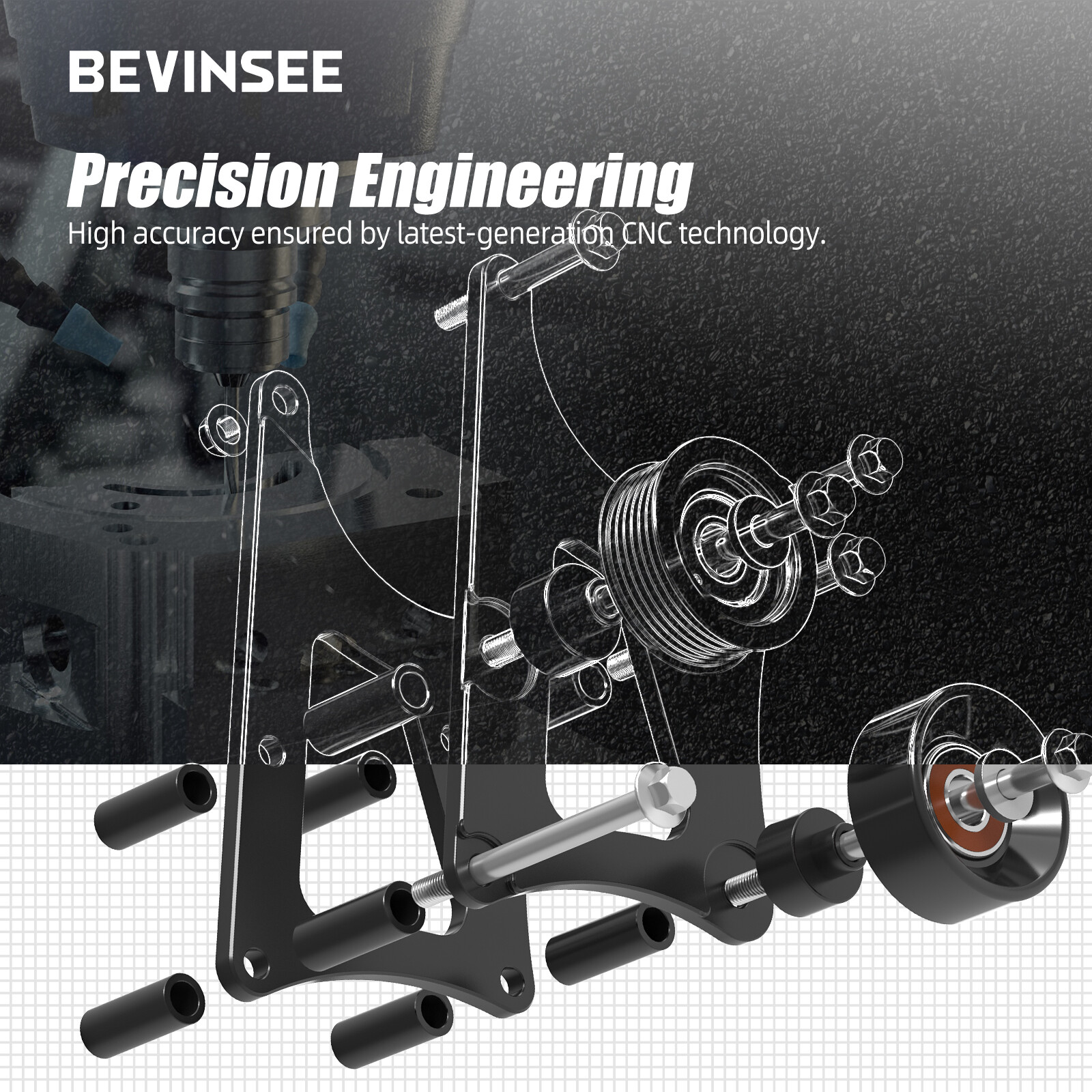 High Mount Alternator Only Bracket For LS Swap For LS Truck 4.8L 5.3L 6.0L 6.2L