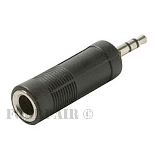 3.5mm 1/8" Stereo Male Plug to 1/4" 6.35mm Female Jack Audio Converter Adapter