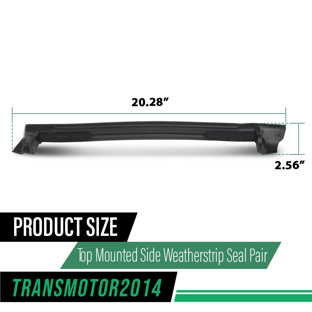 Fit For 1997-2004 Chevy Corvette Targa Top Mounted Side Weatherstrip Seal Pair