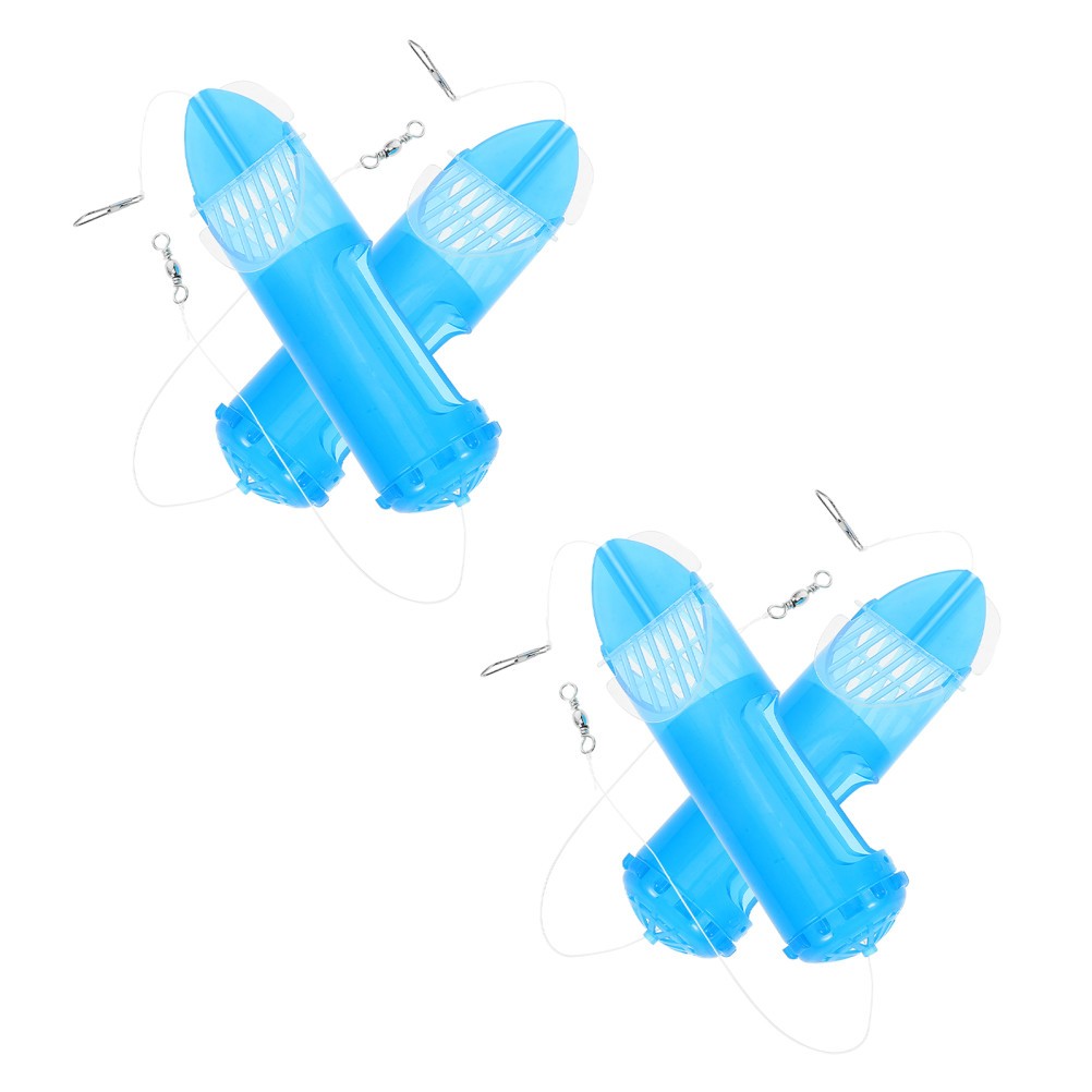 4 Pcs Fishing Bait Storage Basket Carp Method Feeder Cage Clip on Swivel