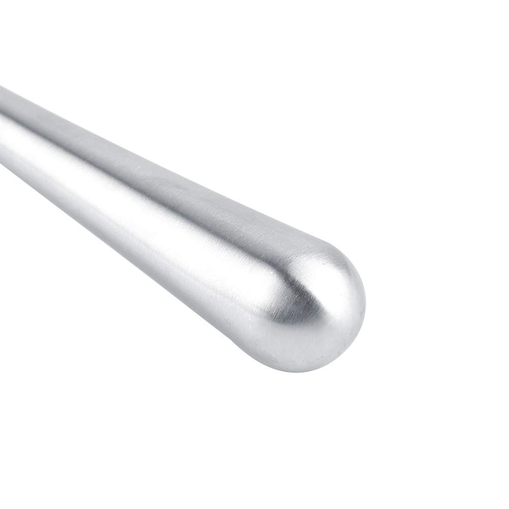 Long Stainless Steel Cocktail Muddler, 11inch Professional Drink Silver