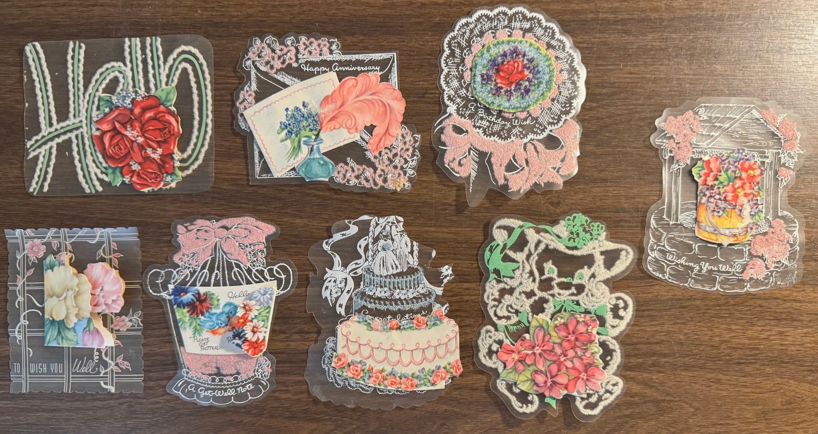 8 SMALL All Occasion Gift Tags or Cards