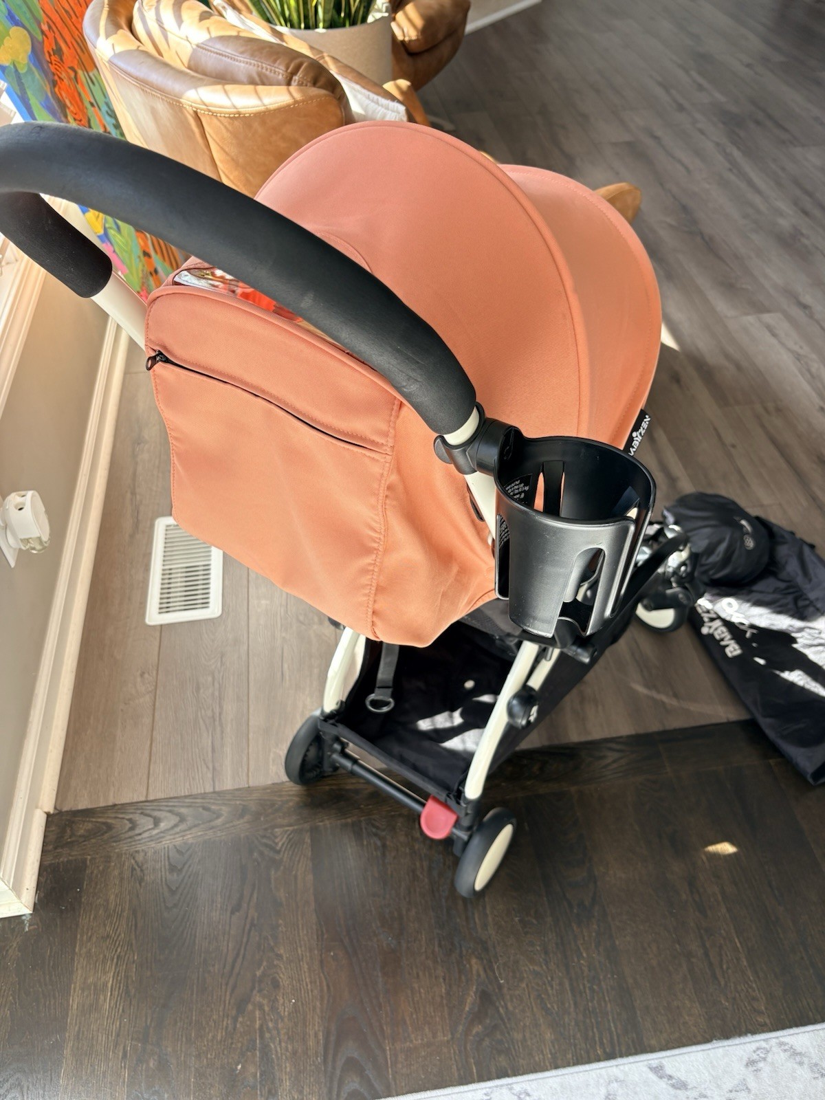 BABYZEN YOYO+ Peach Buggy Stroller with Cup Holder, Five-point Harness