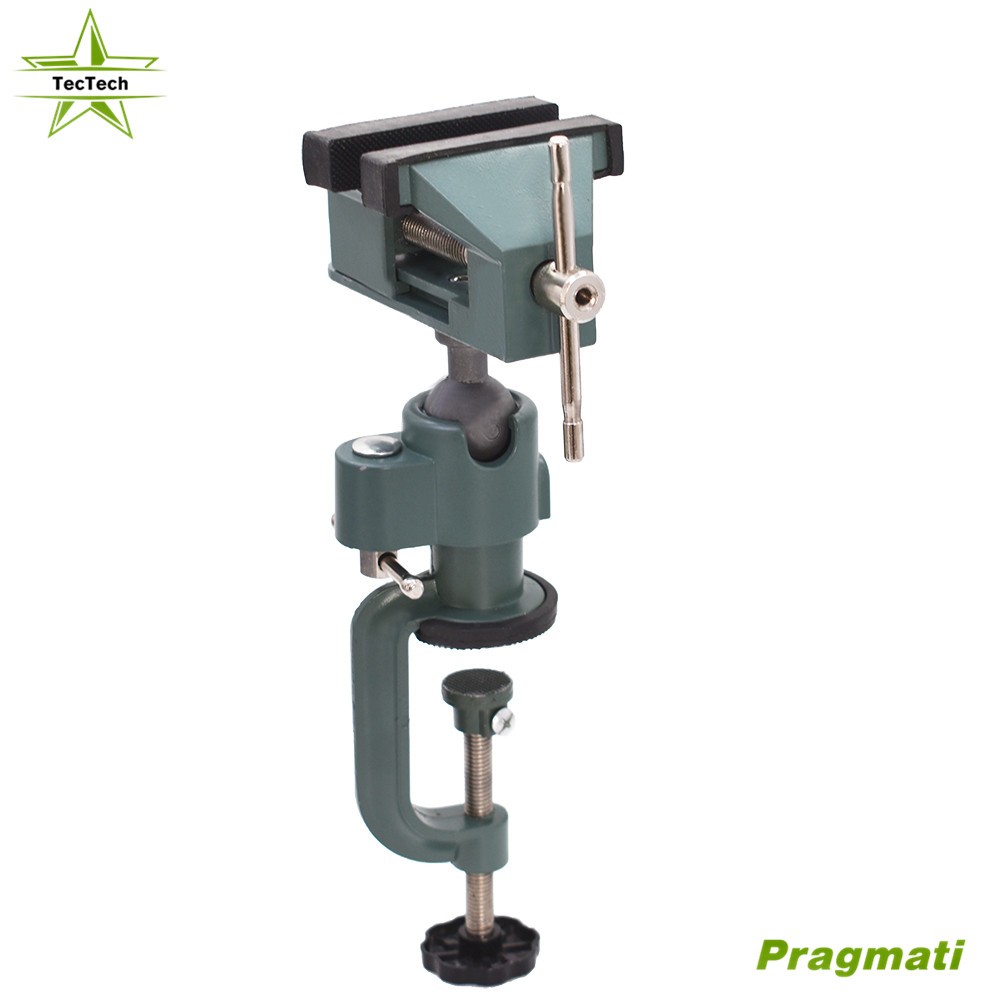 Universal Table Vise For Holding Small Parts 3" Aluminum Swivel 360° Rotating