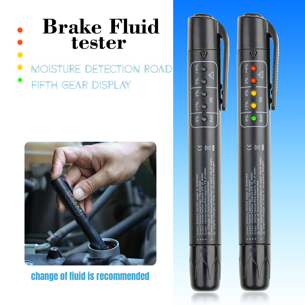2026 MUCAR Car Fluid Liquid Tester Oil Moisture Tester 5 LED Indicator Pen Brake