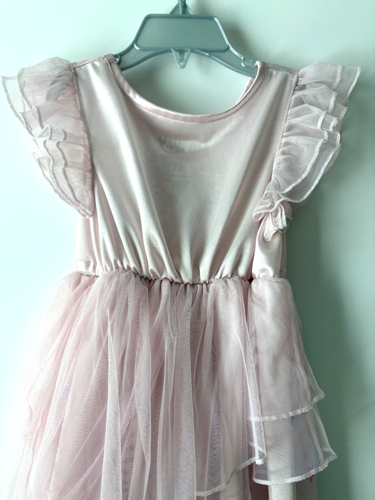 Bluey Dress-Up Costume Dress Girl Size 4T Pink Night Gown Polyester