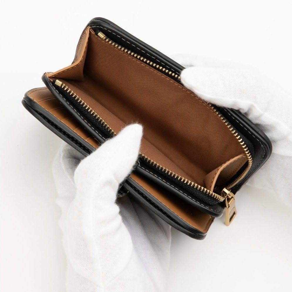 COACH Tabby Medium Wallet Leather Black CA193 outlet New F/S