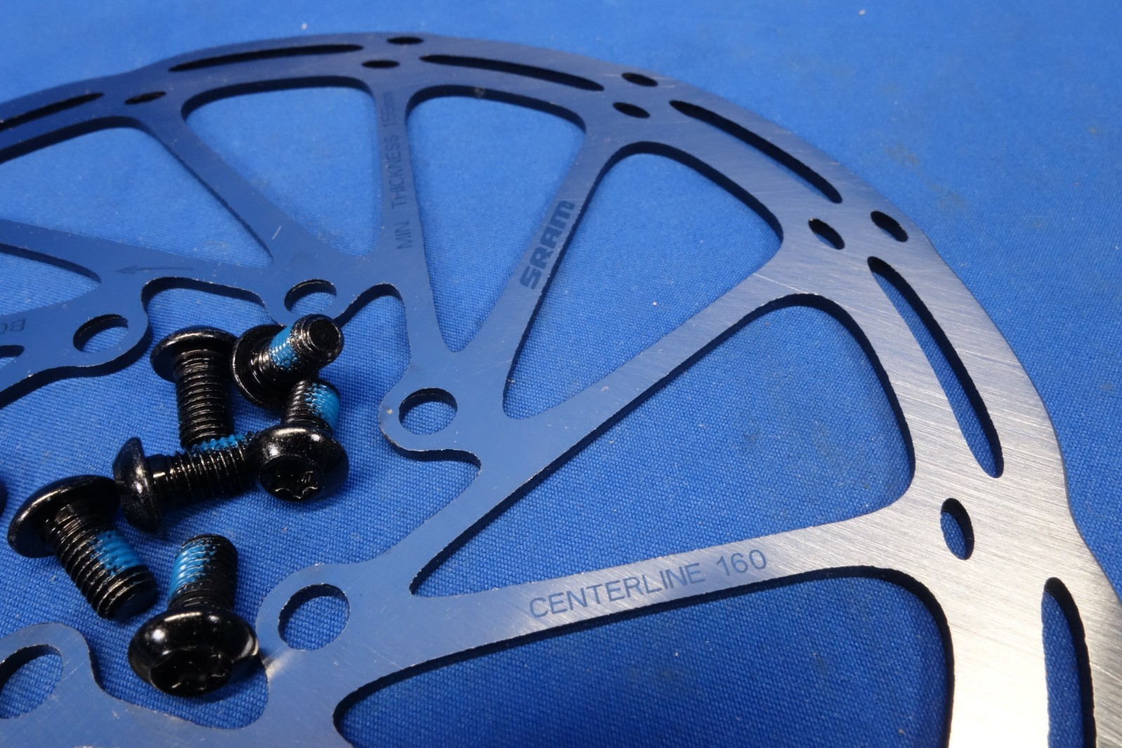 New Sram Centerline Rounded Disc Brake Rotor - 160mm - 6-Bolt (Bolts Included)