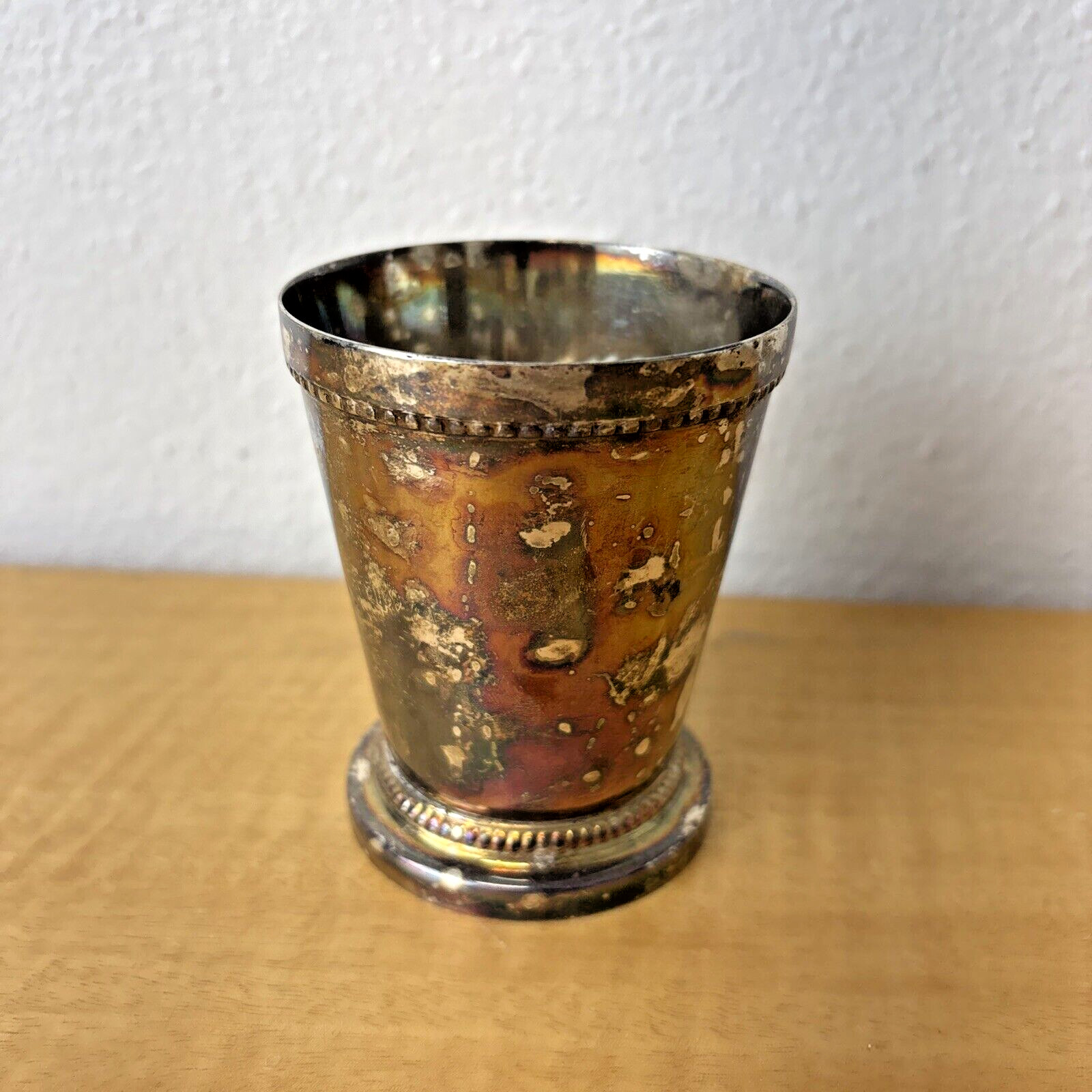 GODINGER Silver-Plated Mint Julep Cup Double Braid