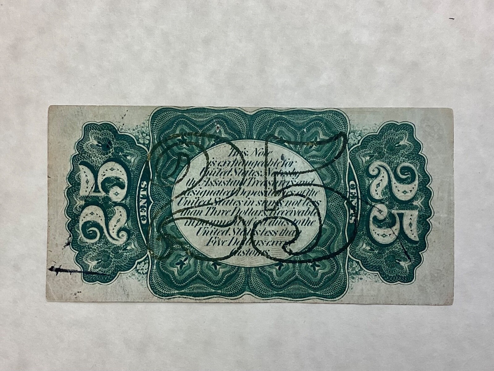 ~FR 1294 25 TWENTY FIVE CENTS THIRD ISSUE - FESSENDEN - FRACTIONAL CURRENCY