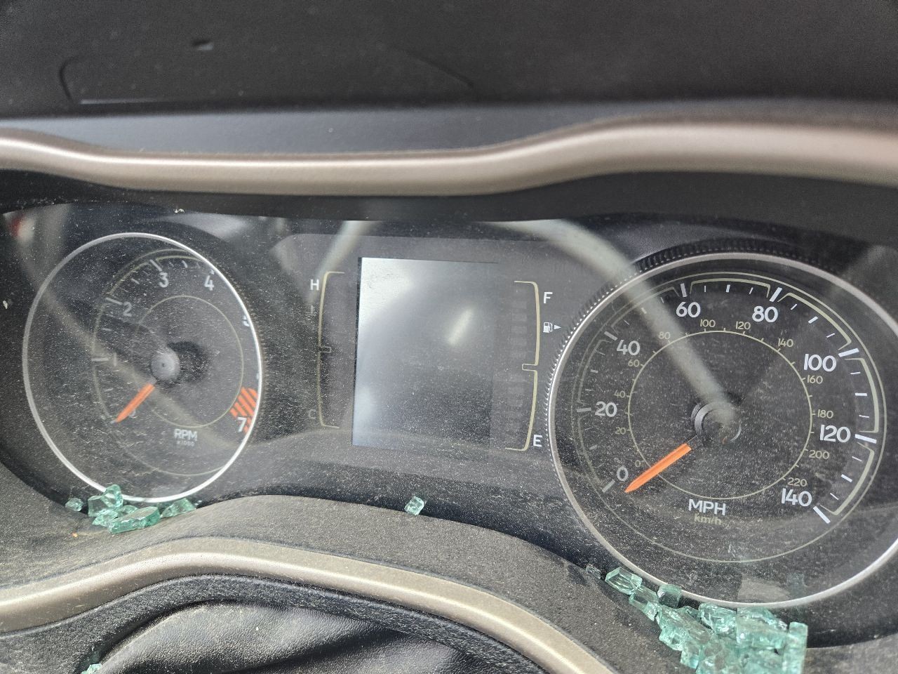 2015 Jeep Cherokee Radio Receiver 5" Display Screen w/o Satellite Radio