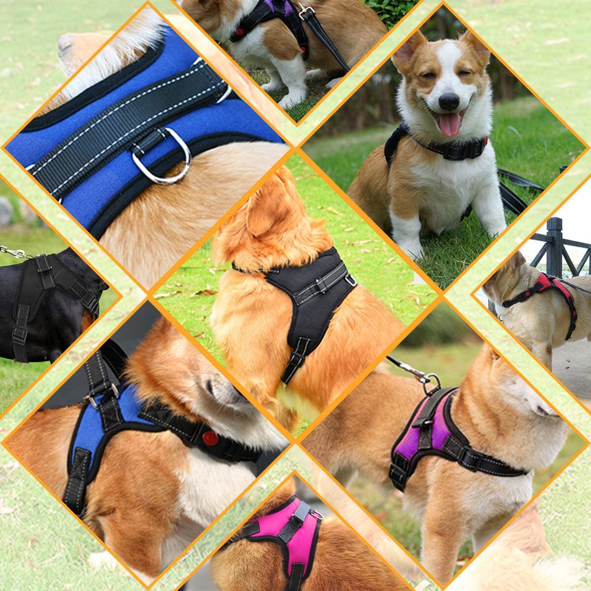 Dog Harness No Pull For Small Medium Large Dogs Anti Pull Strong And Adjustable