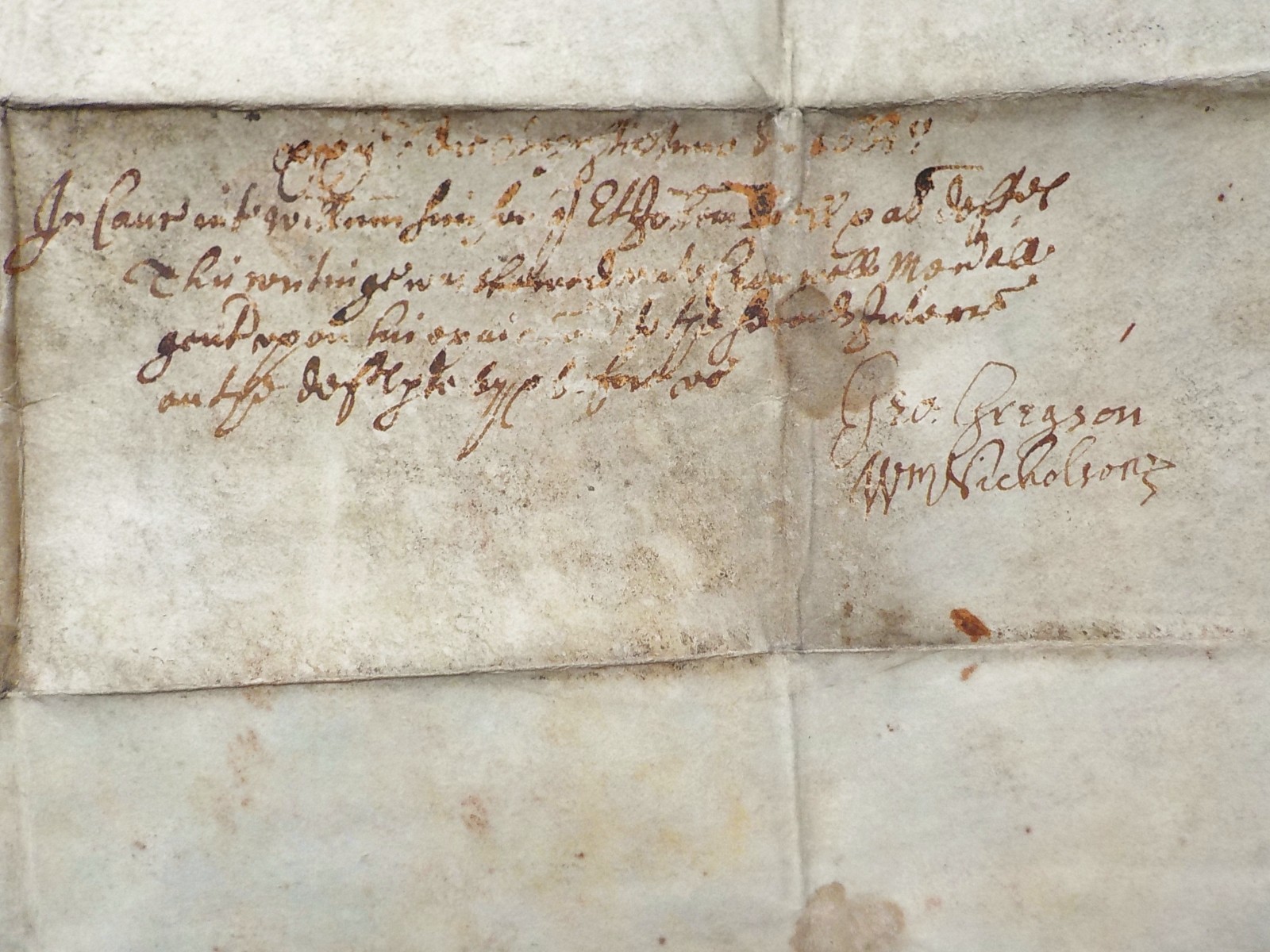 1648 Colmworth Bedfordshire Tideswell Grammar School land Vellum Deed Indenture