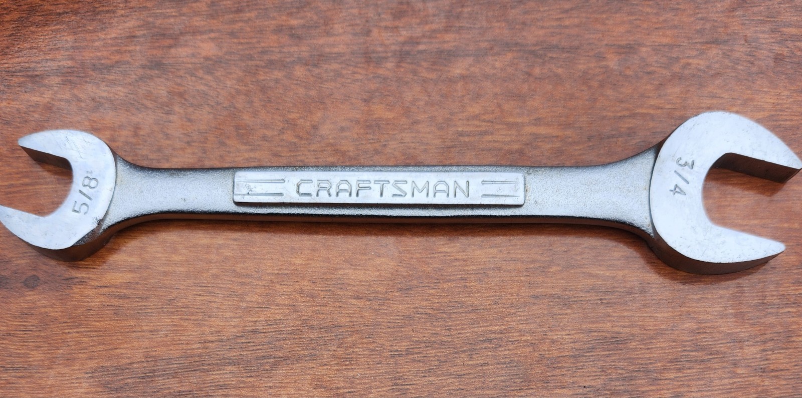 Craftsman SAE Double Open Wrench Set USA 1/4" to 1-1/8" - 10 Pcs Like New W Rail
